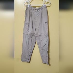 Exoffcio khaki cargo transition pants. Womens size 6